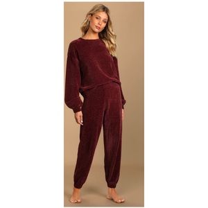 Luxurious chenille lounge pants just in time for the holidays!